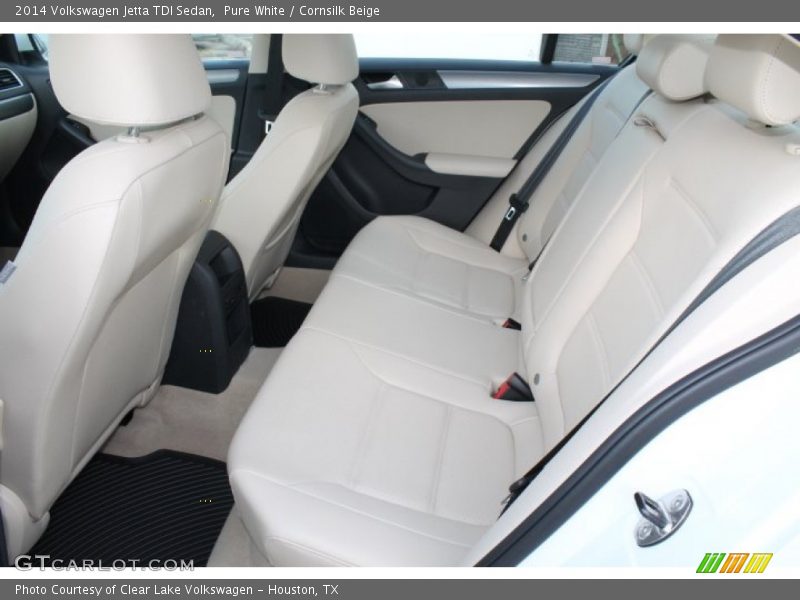 Pure White / Cornsilk Beige 2014 Volkswagen Jetta TDI Sedan