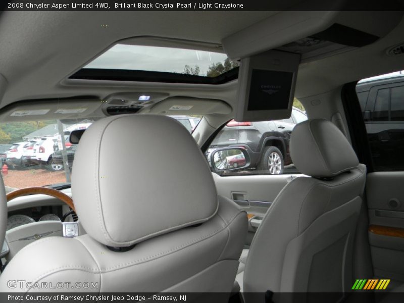 Brilliant Black Crystal Pearl / Light Graystone 2008 Chrysler Aspen Limited 4WD