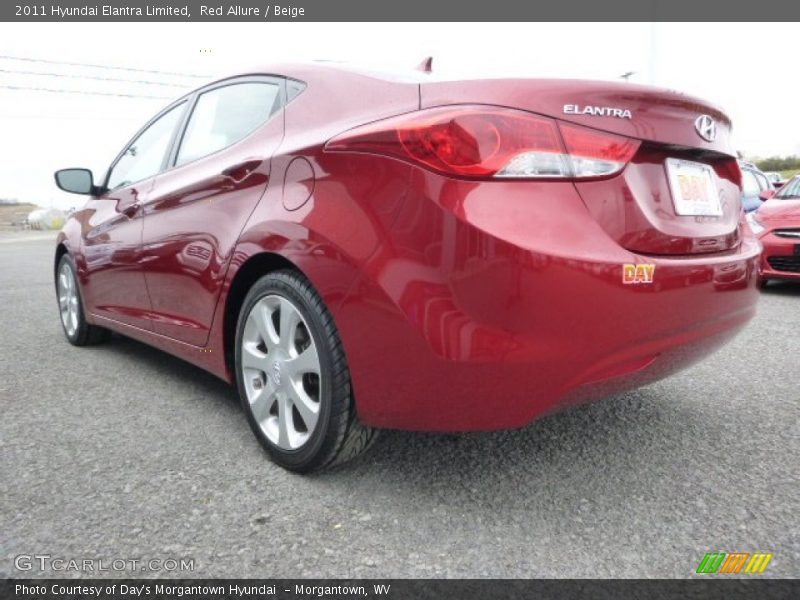 Red Allure / Beige 2011 Hyundai Elantra Limited