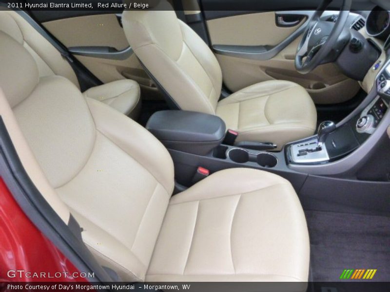 Red Allure / Beige 2011 Hyundai Elantra Limited