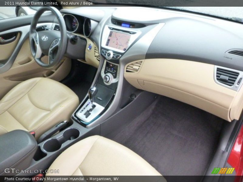 Red Allure / Beige 2011 Hyundai Elantra Limited