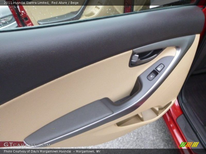 Red Allure / Beige 2011 Hyundai Elantra Limited