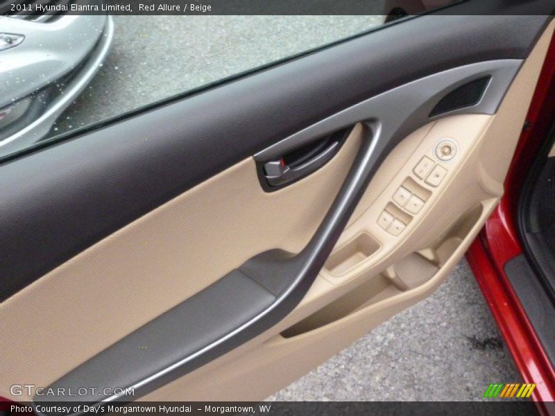 Red Allure / Beige 2011 Hyundai Elantra Limited