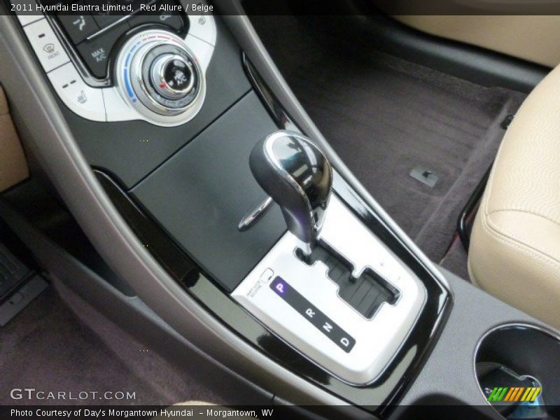 Red Allure / Beige 2011 Hyundai Elantra Limited