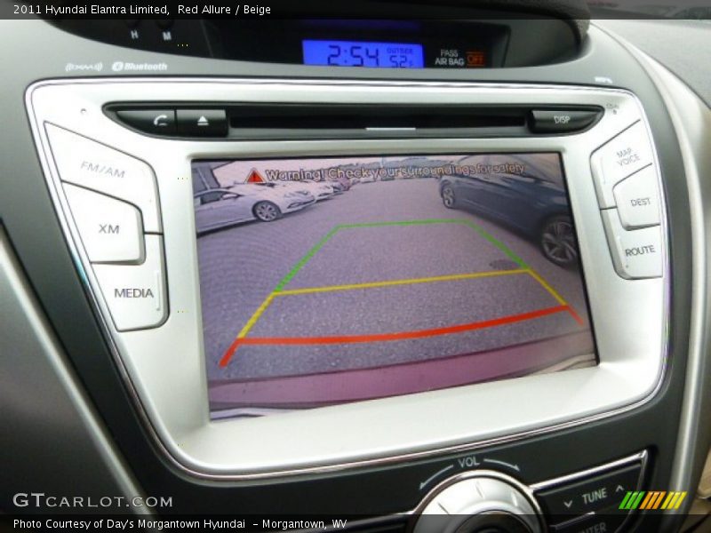 Red Allure / Beige 2011 Hyundai Elantra Limited