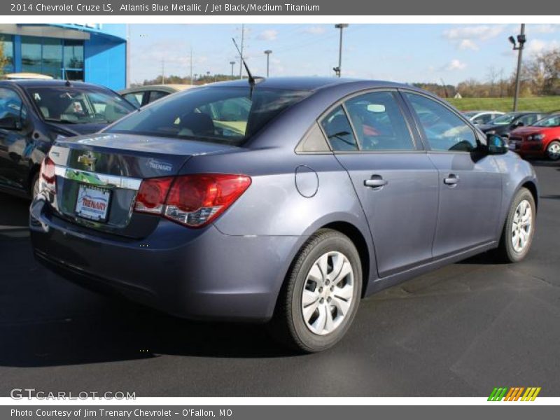 Atlantis Blue Metallic / Jet Black/Medium Titanium 2014 Chevrolet Cruze LS