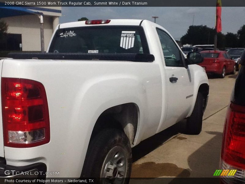 Summit White / Dark Titanium 2008 GMC Sierra 1500 Work Truck Regular Cab