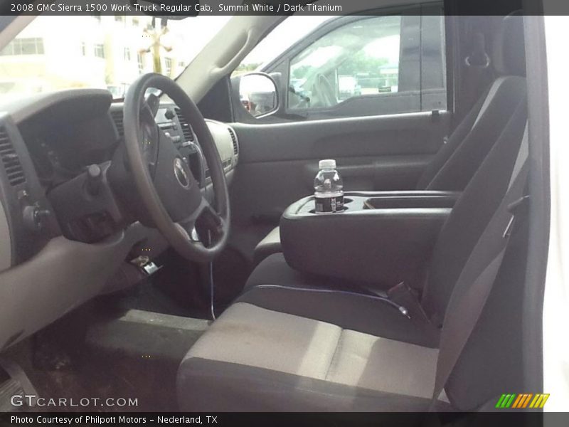 Summit White / Dark Titanium 2008 GMC Sierra 1500 Work Truck Regular Cab