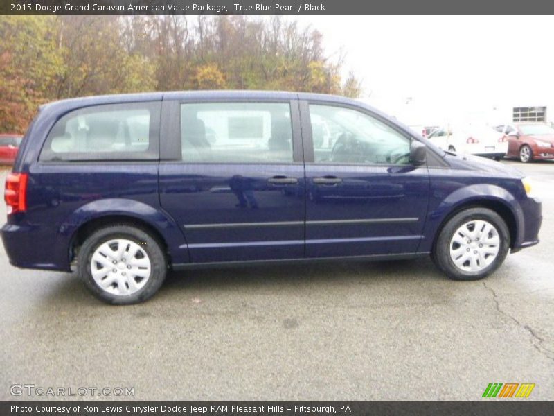 True Blue Pearl / Black 2015 Dodge Grand Caravan American Value Package