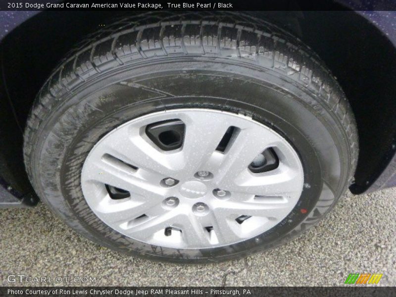 True Blue Pearl / Black 2015 Dodge Grand Caravan American Value Package