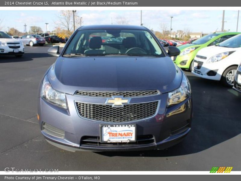 Atlantis Blue Metallic / Jet Black/Medium Titanium 2014 Chevrolet Cruze LS