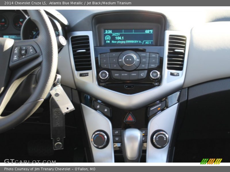 Atlantis Blue Metallic / Jet Black/Medium Titanium 2014 Chevrolet Cruze LS