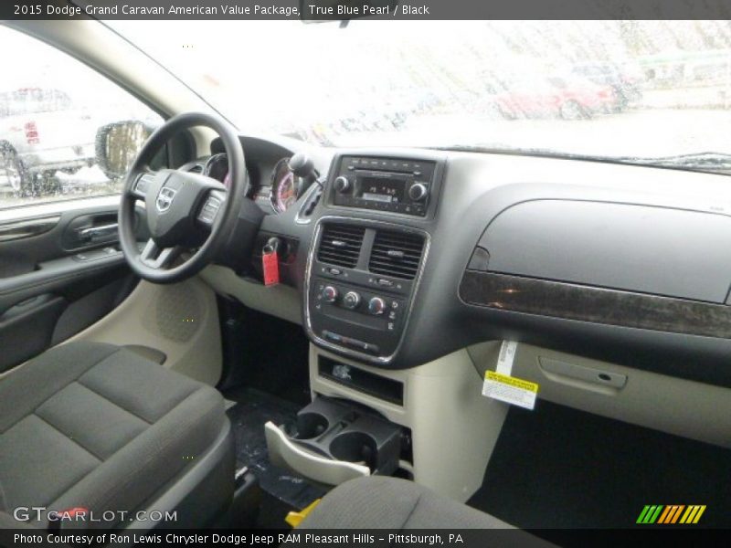 True Blue Pearl / Black 2015 Dodge Grand Caravan American Value Package