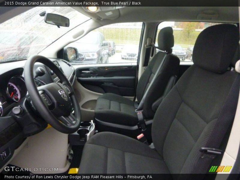 True Blue Pearl / Black 2015 Dodge Grand Caravan American Value Package