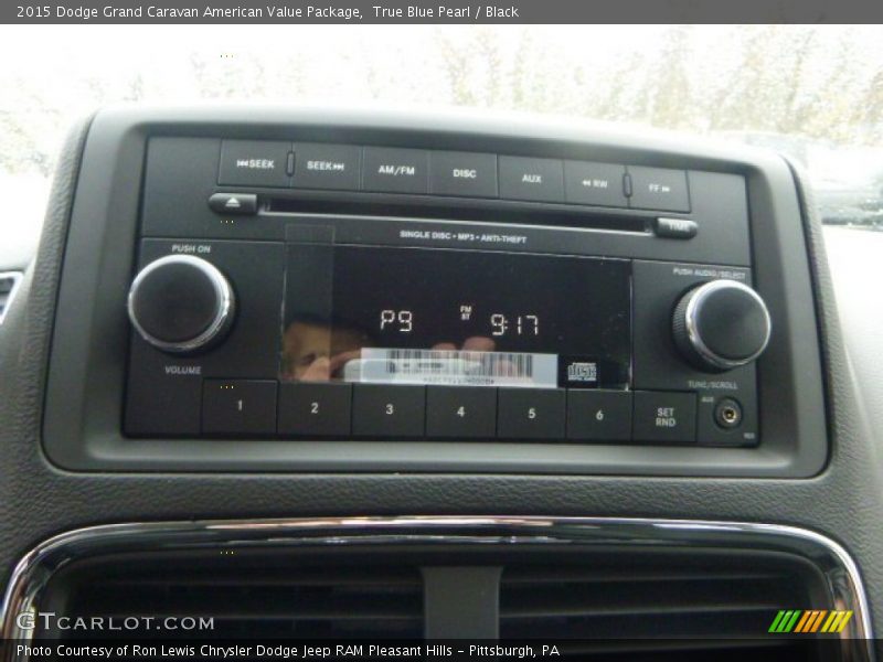 True Blue Pearl / Black 2015 Dodge Grand Caravan American Value Package