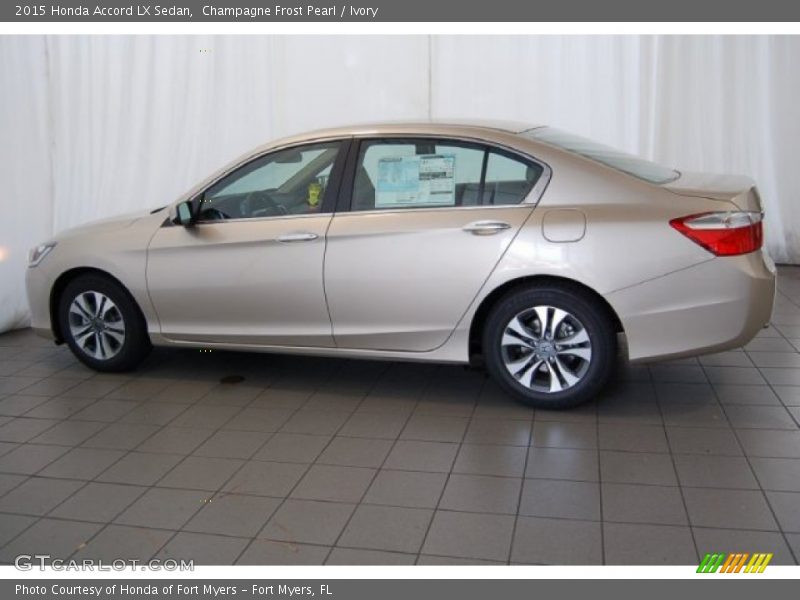 Champagne Frost Pearl / Ivory 2015 Honda Accord LX Sedan