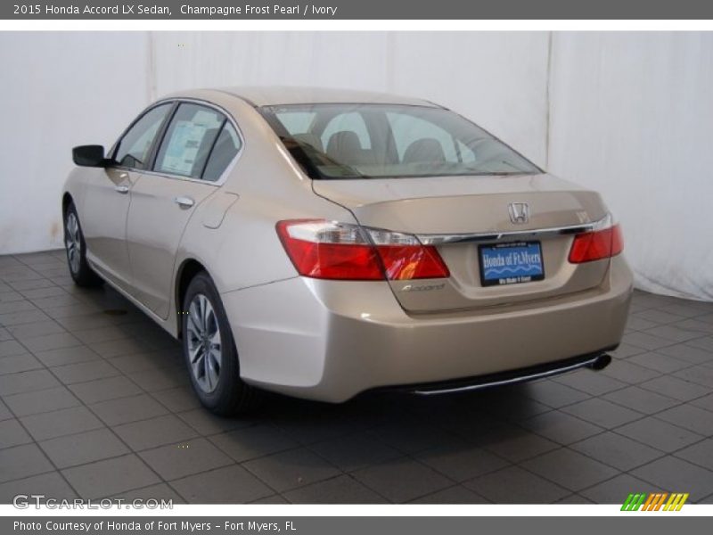 Champagne Frost Pearl / Ivory 2015 Honda Accord LX Sedan