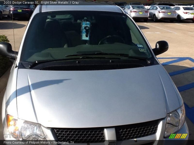 Bright Silver Metallic / Gray 2003 Dodge Caravan SE