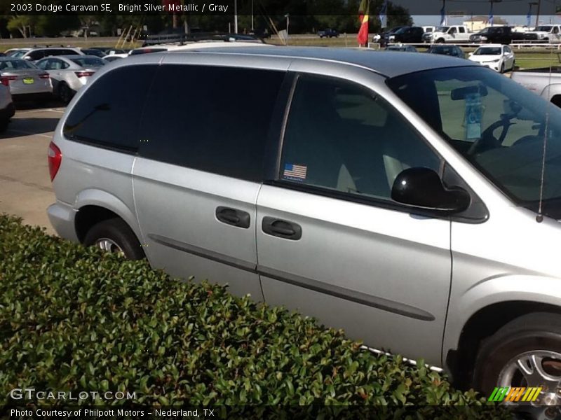 Bright Silver Metallic / Gray 2003 Dodge Caravan SE