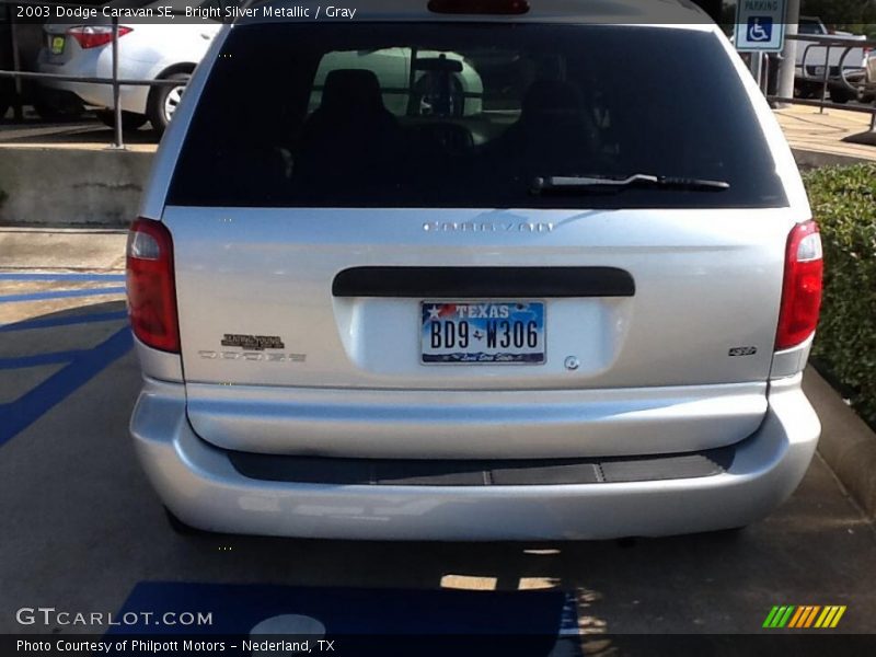 Bright Silver Metallic / Gray 2003 Dodge Caravan SE