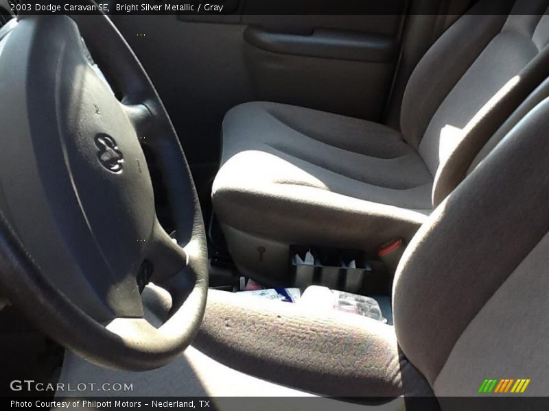 Bright Silver Metallic / Gray 2003 Dodge Caravan SE