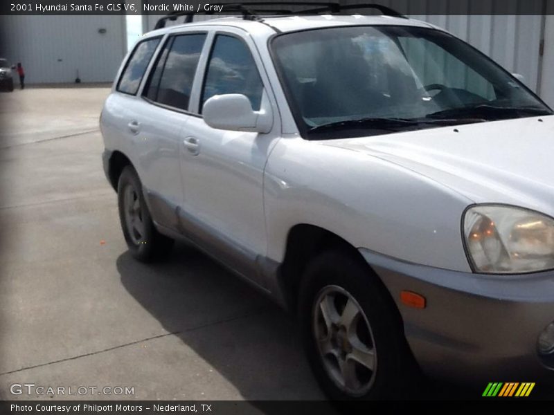 Nordic White / Gray 2001 Hyundai Santa Fe GLS V6