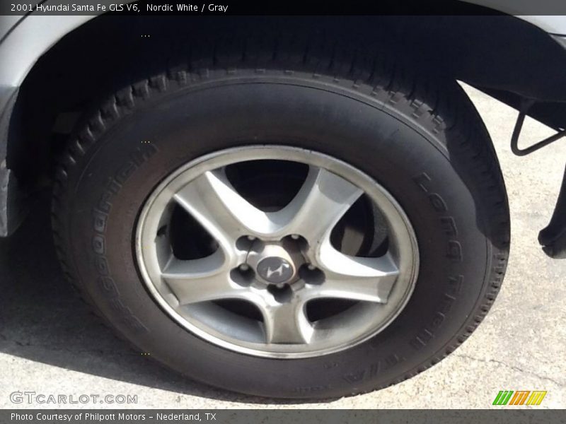 Nordic White / Gray 2001 Hyundai Santa Fe GLS V6