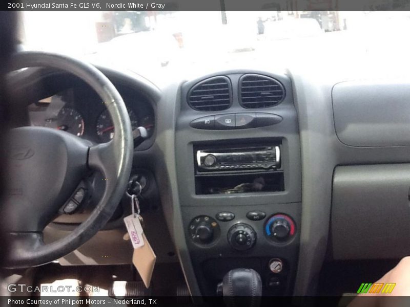 Nordic White / Gray 2001 Hyundai Santa Fe GLS V6