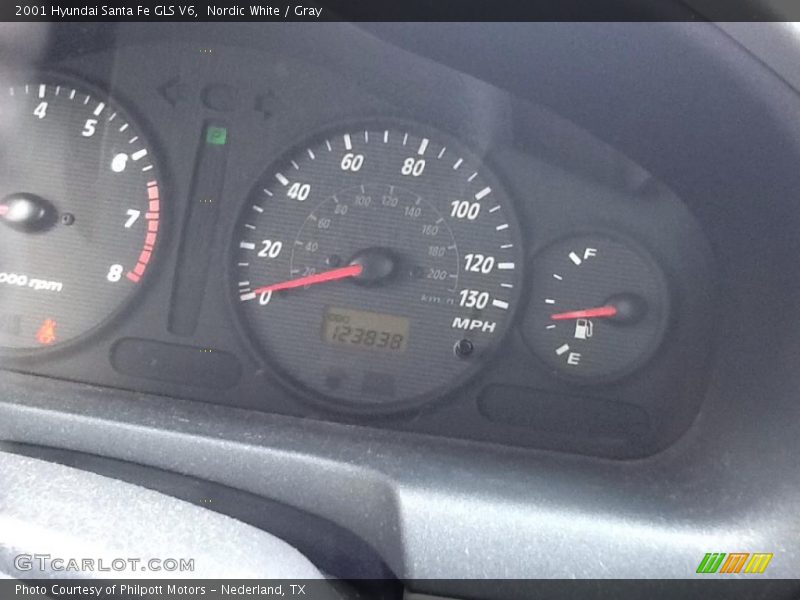 Nordic White / Gray 2001 Hyundai Santa Fe GLS V6