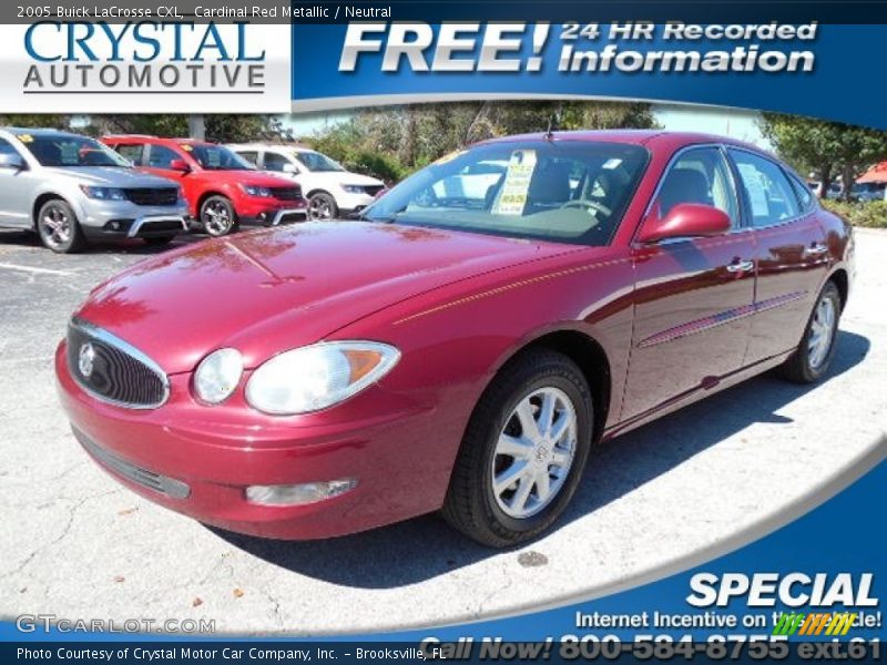 Cardinal Red Metallic / Neutral 2005 Buick LaCrosse CXL