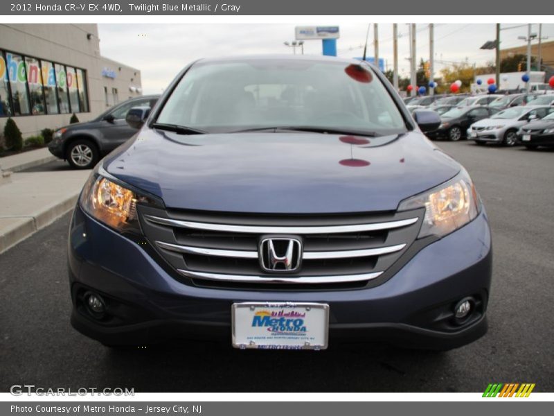 Twilight Blue Metallic / Gray 2012 Honda CR-V EX 4WD