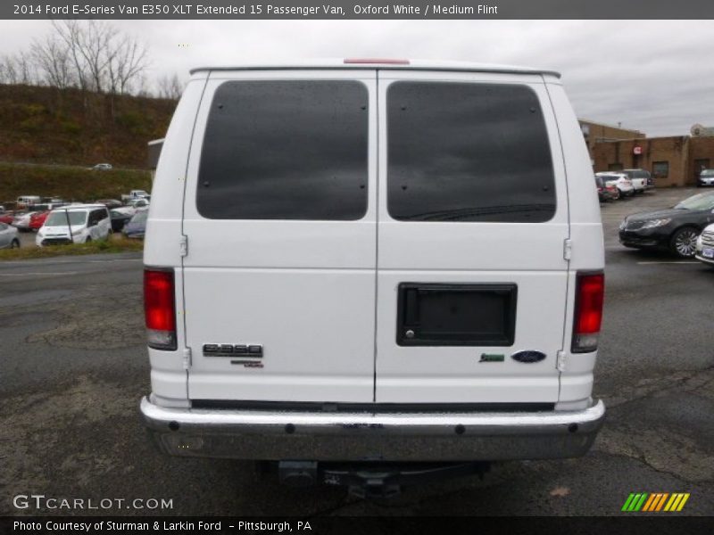 Oxford White / Medium Flint 2014 Ford E-Series Van E350 XLT Extended 15 Passenger Van