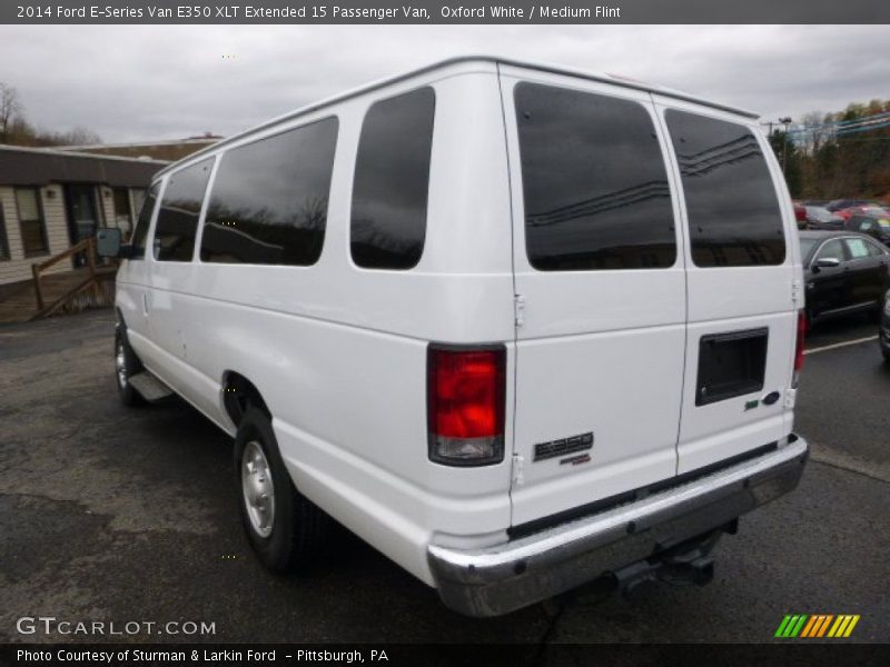 Oxford White / Medium Flint 2014 Ford E-Series Van E350 XLT Extended 15 Passenger Van