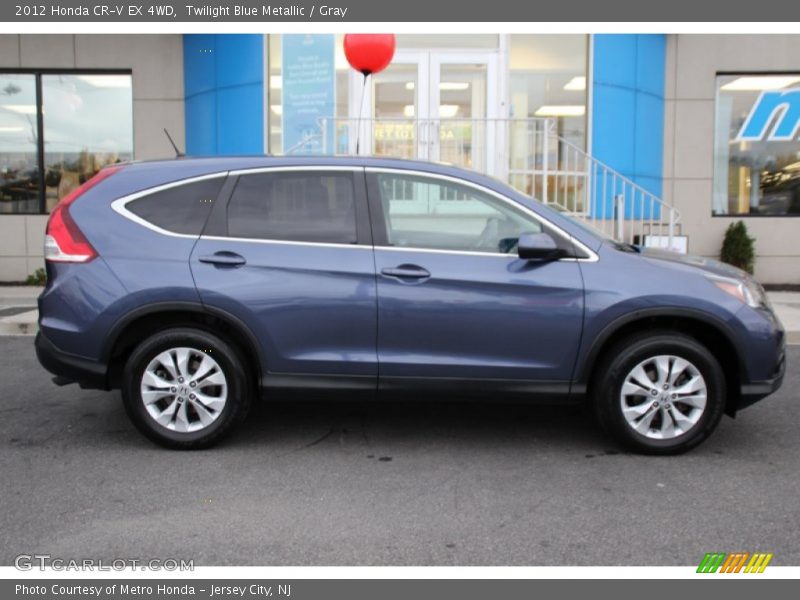 Twilight Blue Metallic / Gray 2012 Honda CR-V EX 4WD