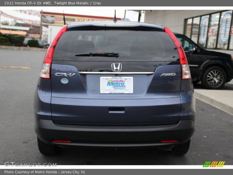 Twilight Blue Metallic / Gray 2012 Honda CR-V EX 4WD