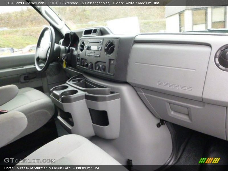Oxford White / Medium Flint 2014 Ford E-Series Van E350 XLT Extended 15 Passenger Van