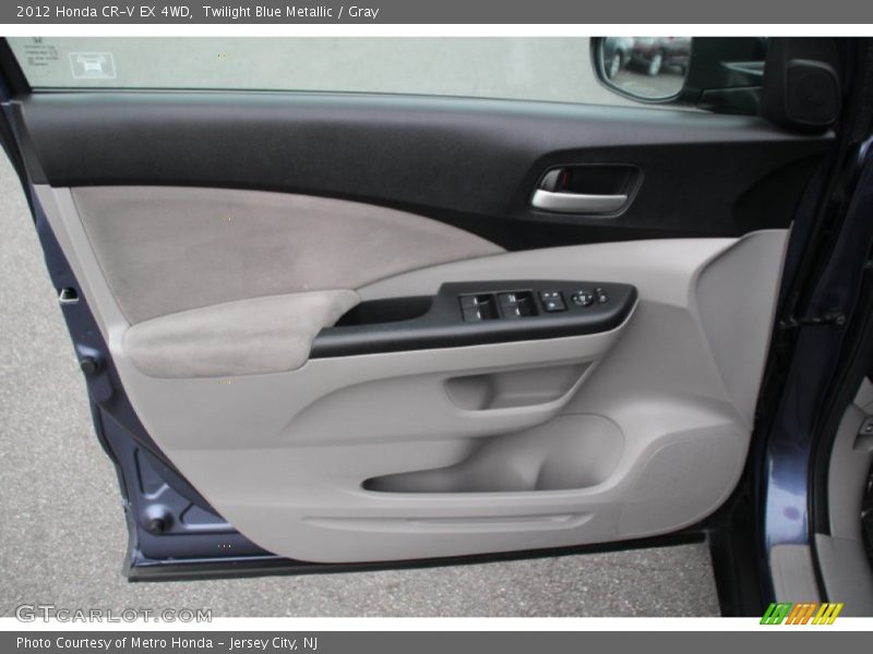 Twilight Blue Metallic / Gray 2012 Honda CR-V EX 4WD