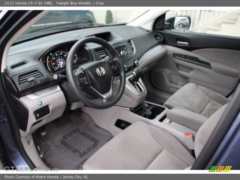Twilight Blue Metallic / Gray 2012 Honda CR-V EX 4WD