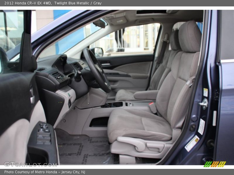Twilight Blue Metallic / Gray 2012 Honda CR-V EX 4WD