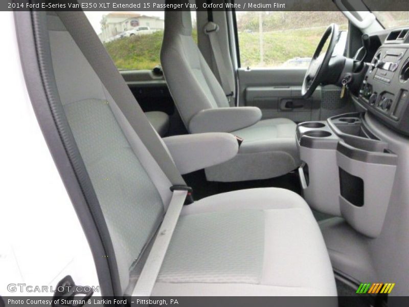 Oxford White / Medium Flint 2014 Ford E-Series Van E350 XLT Extended 15 Passenger Van