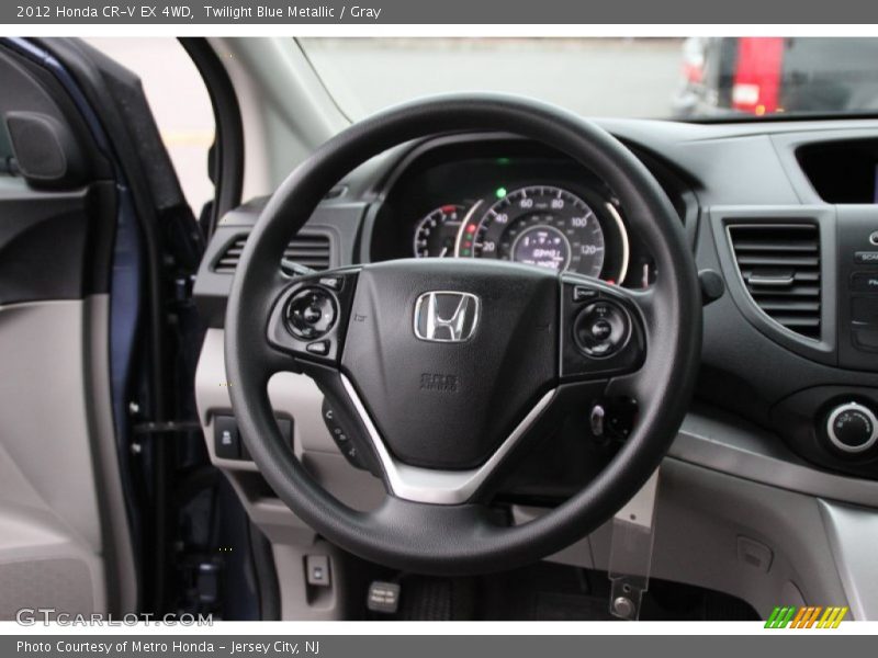 Twilight Blue Metallic / Gray 2012 Honda CR-V EX 4WD