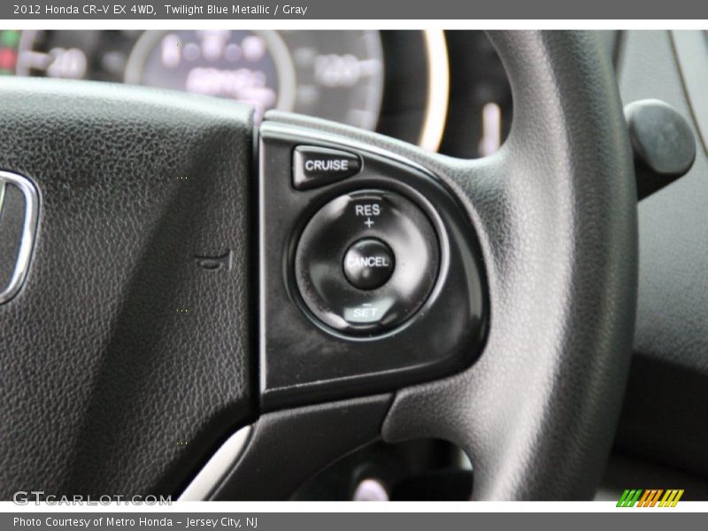 Twilight Blue Metallic / Gray 2012 Honda CR-V EX 4WD