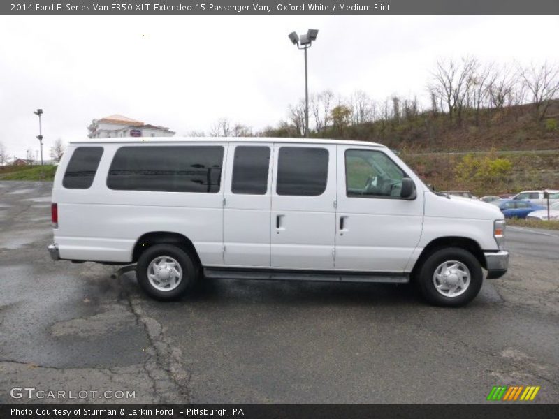 Oxford White / Medium Flint 2014 Ford E-Series Van E350 XLT Extended 15 Passenger Van