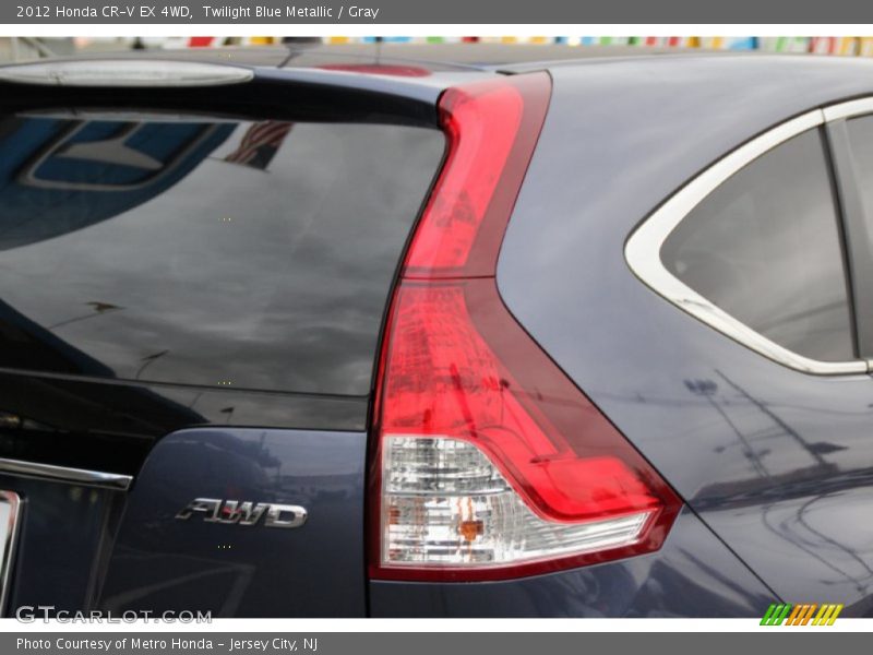 Twilight Blue Metallic / Gray 2012 Honda CR-V EX 4WD