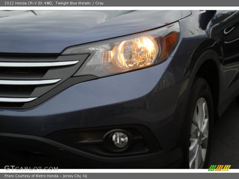 Twilight Blue Metallic / Gray 2012 Honda CR-V EX 4WD