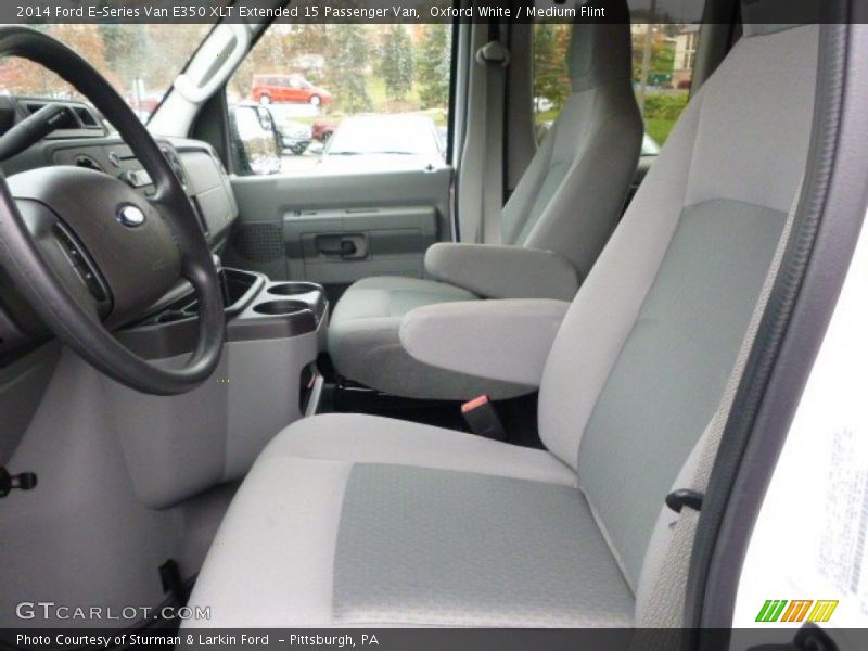 Oxford White / Medium Flint 2014 Ford E-Series Van E350 XLT Extended 15 Passenger Van