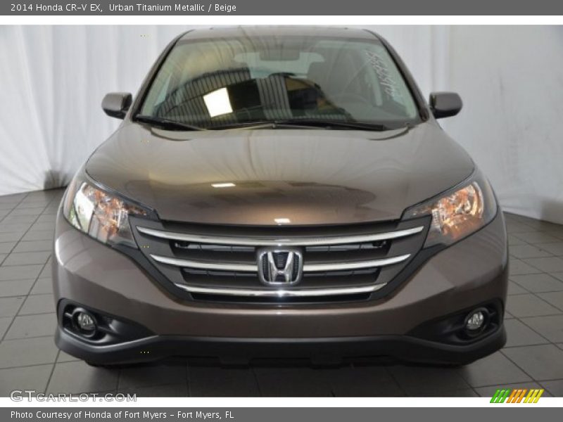 Urban Titanium Metallic / Beige 2014 Honda CR-V EX