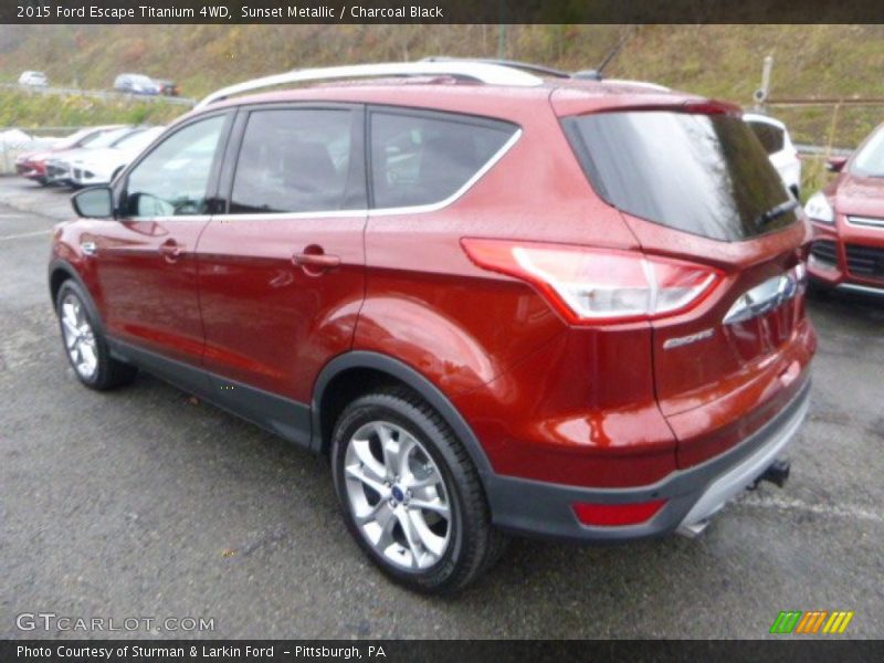Sunset Metallic / Charcoal Black 2015 Ford Escape Titanium 4WD