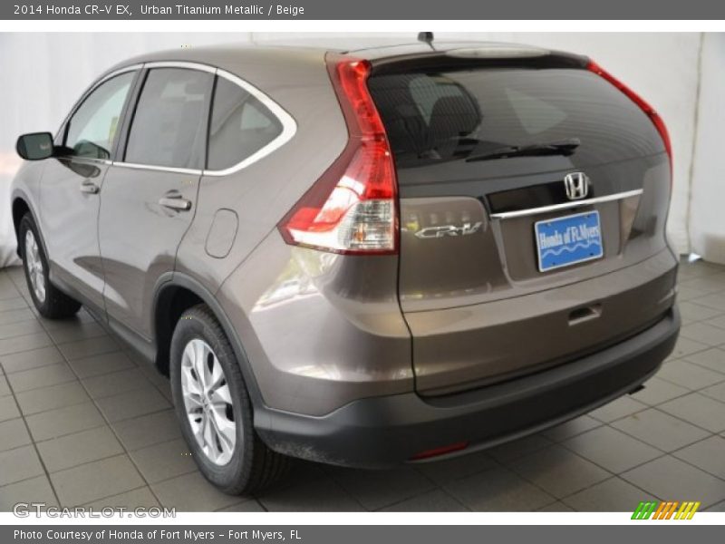 Urban Titanium Metallic / Beige 2014 Honda CR-V EX
