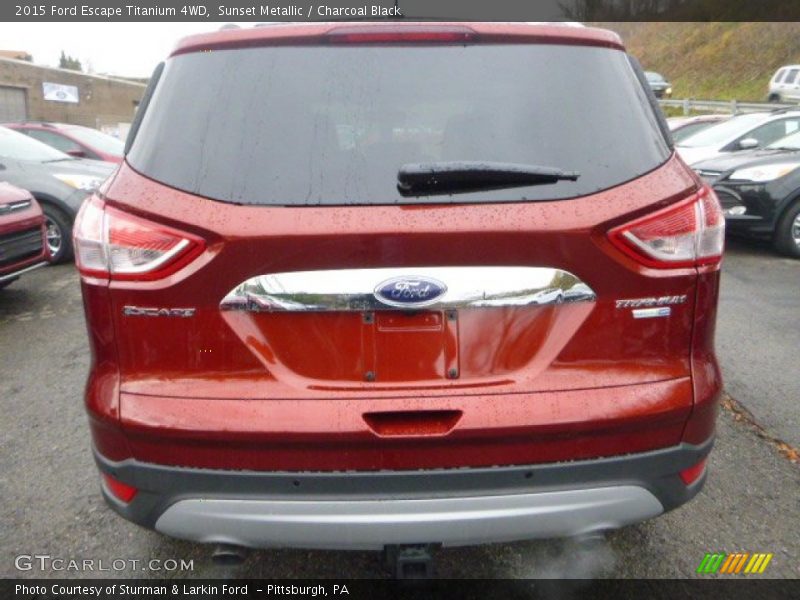 Sunset Metallic / Charcoal Black 2015 Ford Escape Titanium 4WD